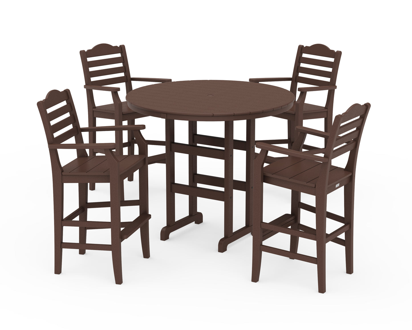 Savannah 5-Piece Round Farmhouse Bar Set