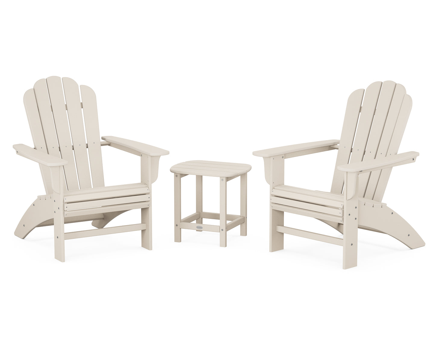 Cottage Curveback Adirondack Chair 3-Piece Set