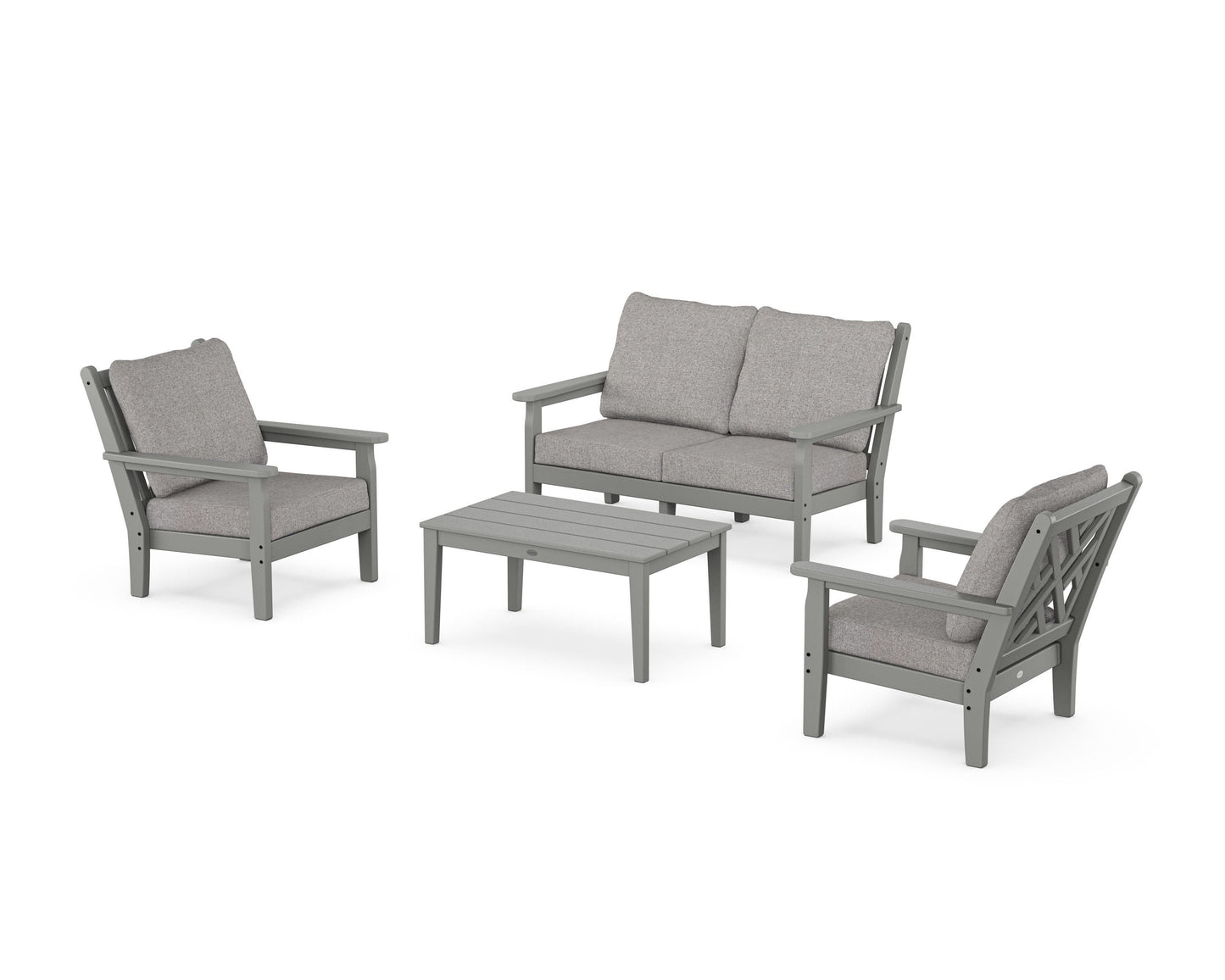 Chippendale 4-Piece Deep Seating Set with Loveseat