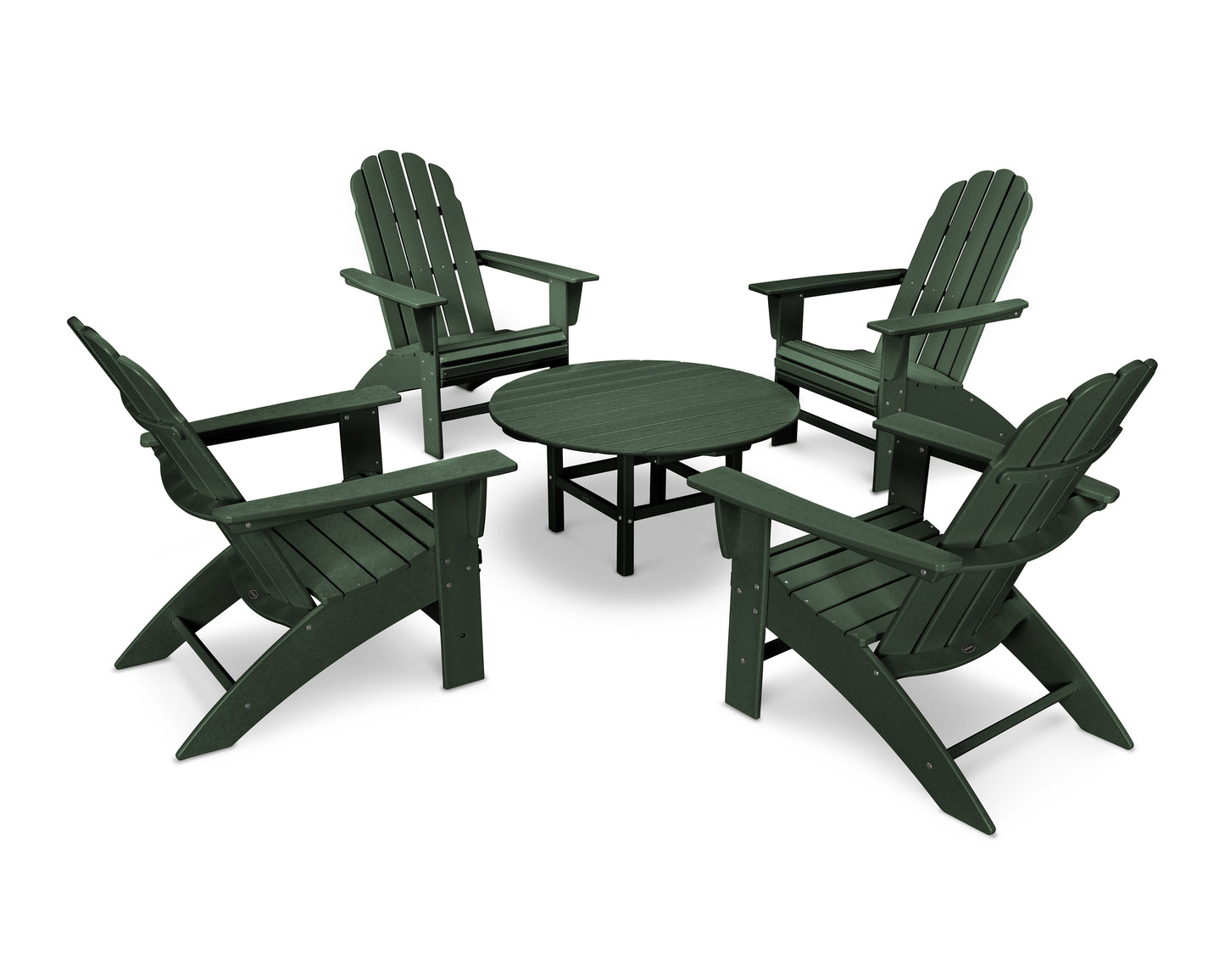 Vineyard 5-Piece Oversized Adirondack Set
