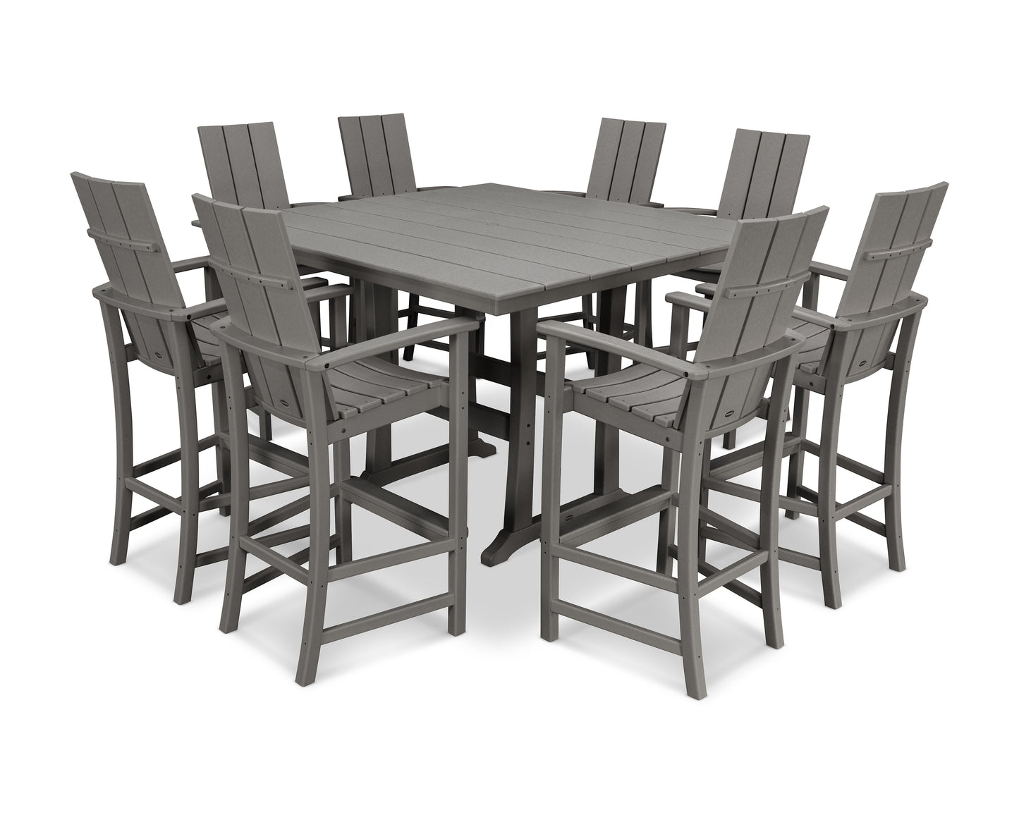 Modern Adirondack 9-Piece Farmhouse Trestle Bar Set