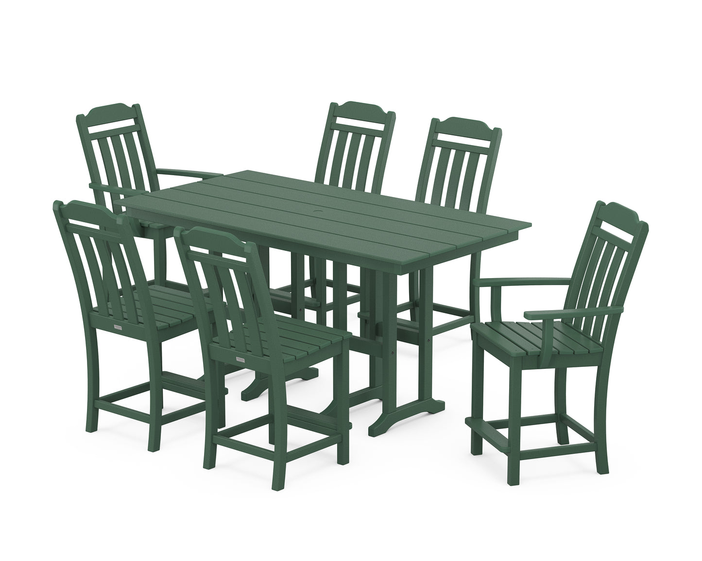 Cottage 7-Piece Farmhouse Counter Set