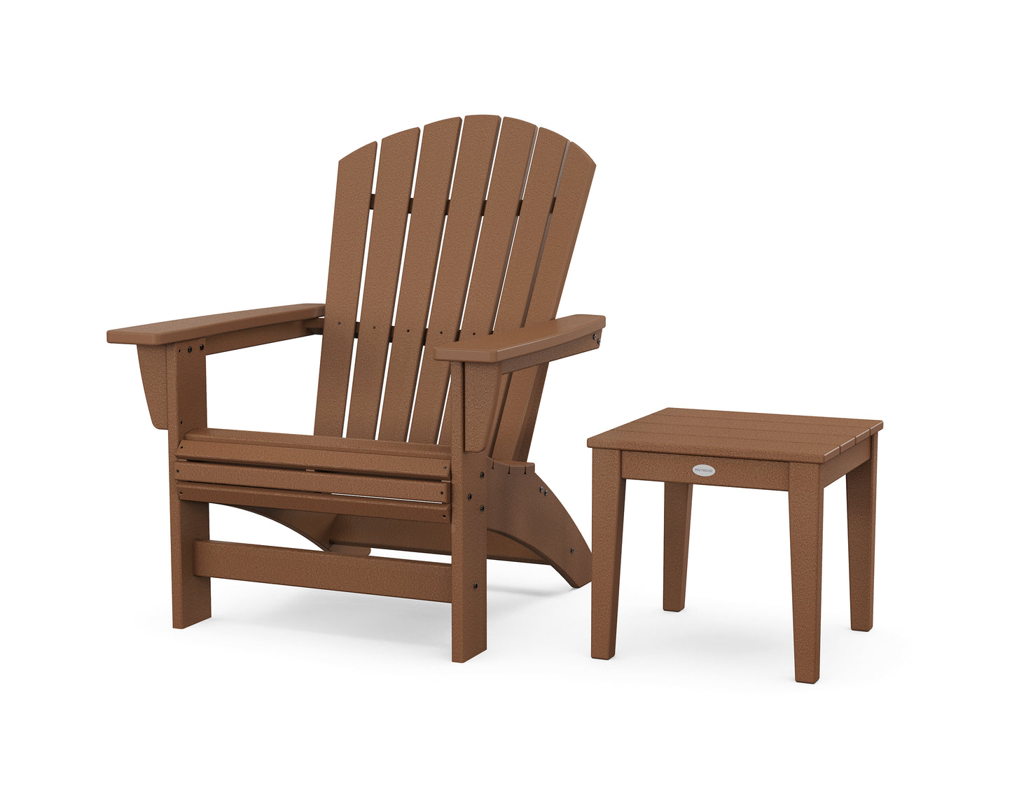Nautical Grand Adirondack Chair with Side Table