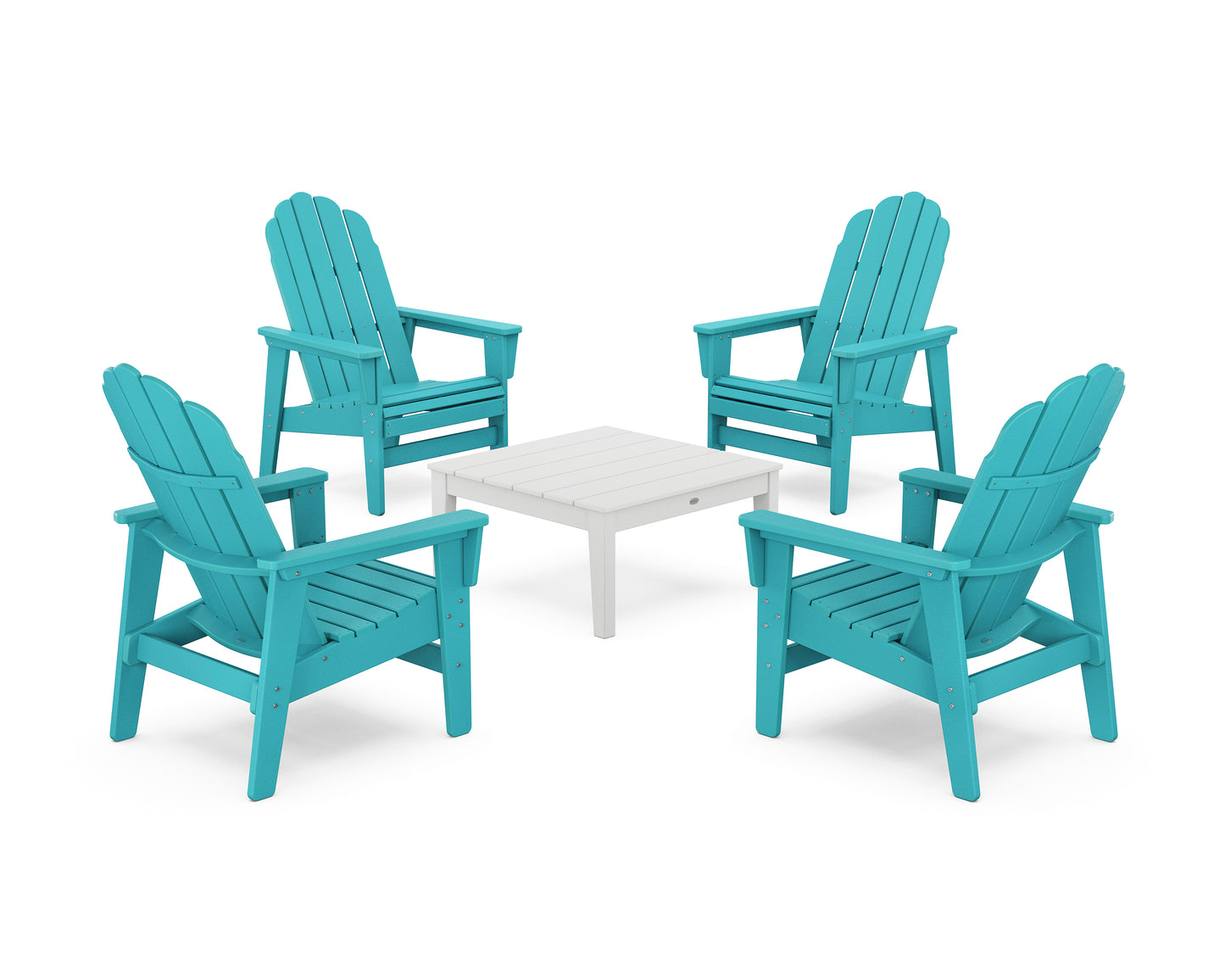 5-Piece Vineyard Grand Upright Adirondack Chair Conversation Group