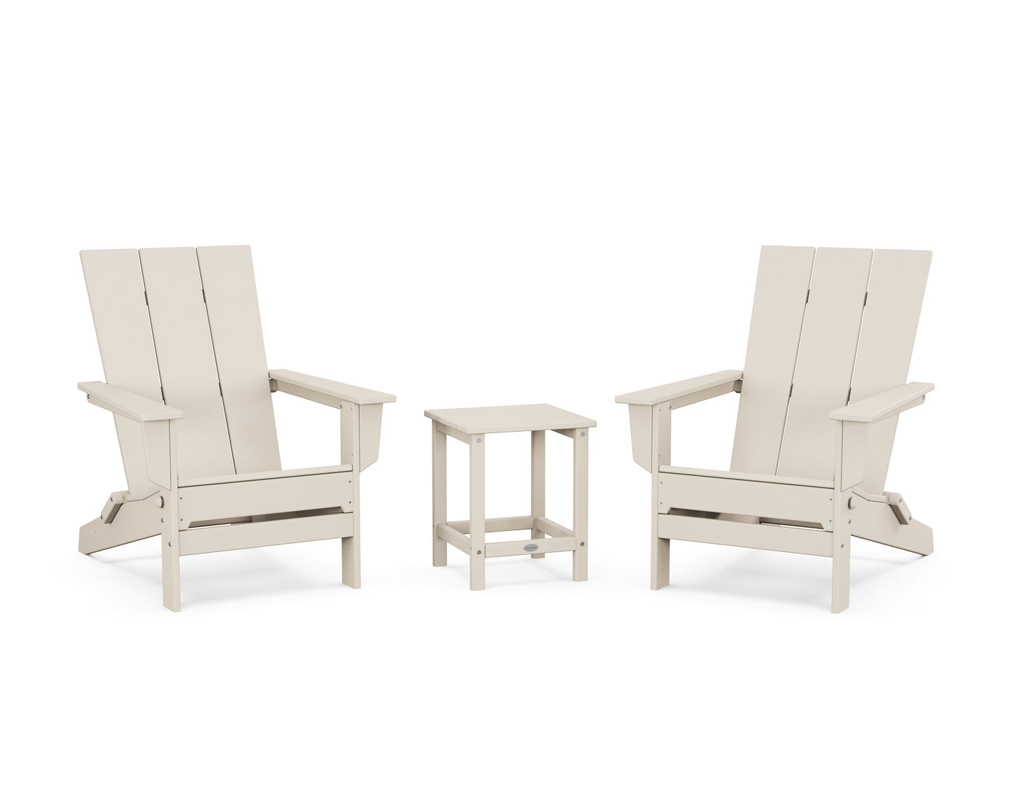 3-Piece Modern Studio Folding Adirondack Set