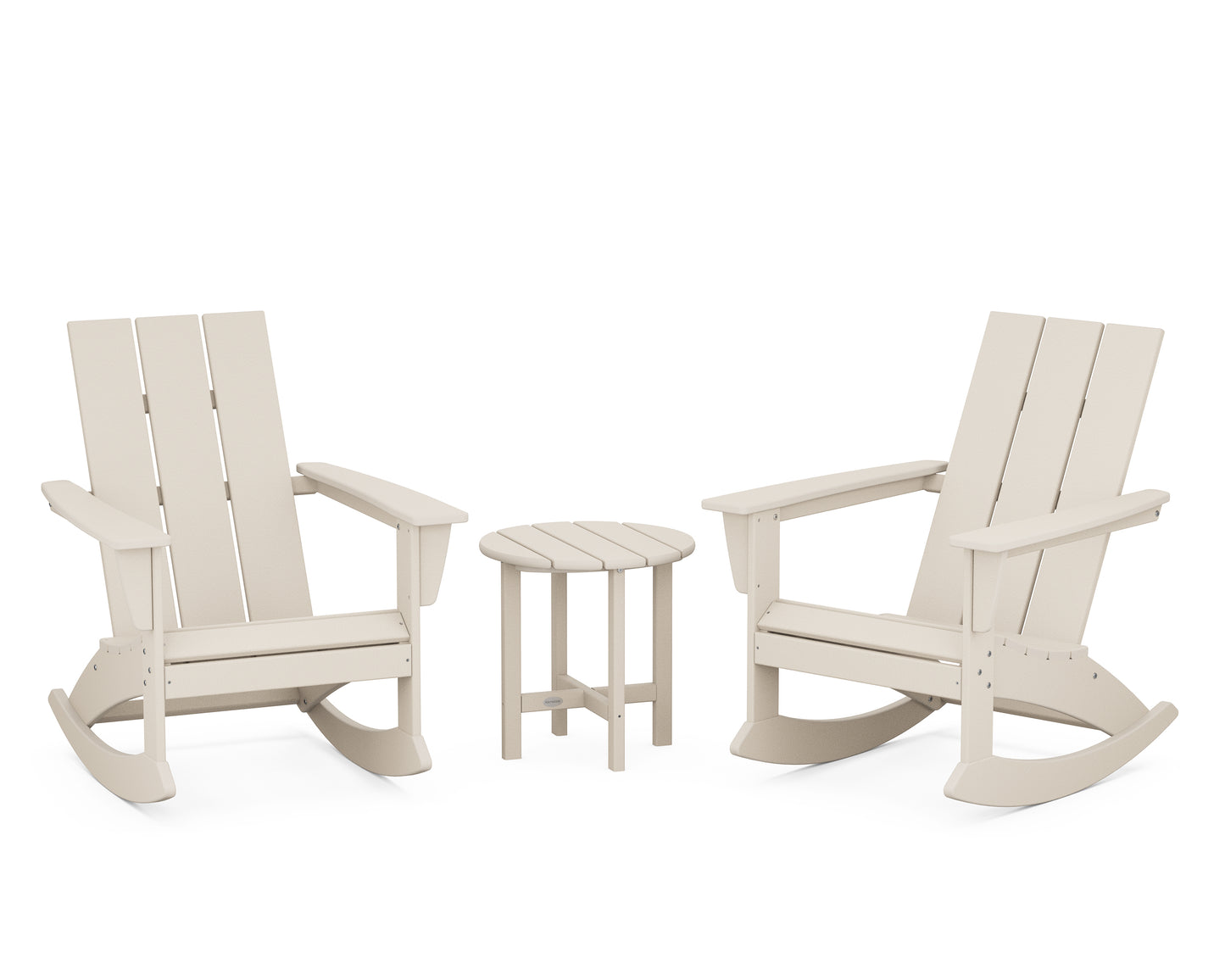 Modern 3-Piece Adirondack Rocking Chair Set