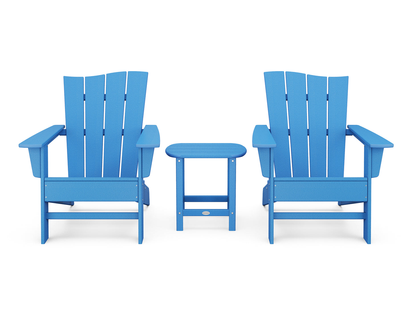 Wave 3-Piece Adirondack Chair Set