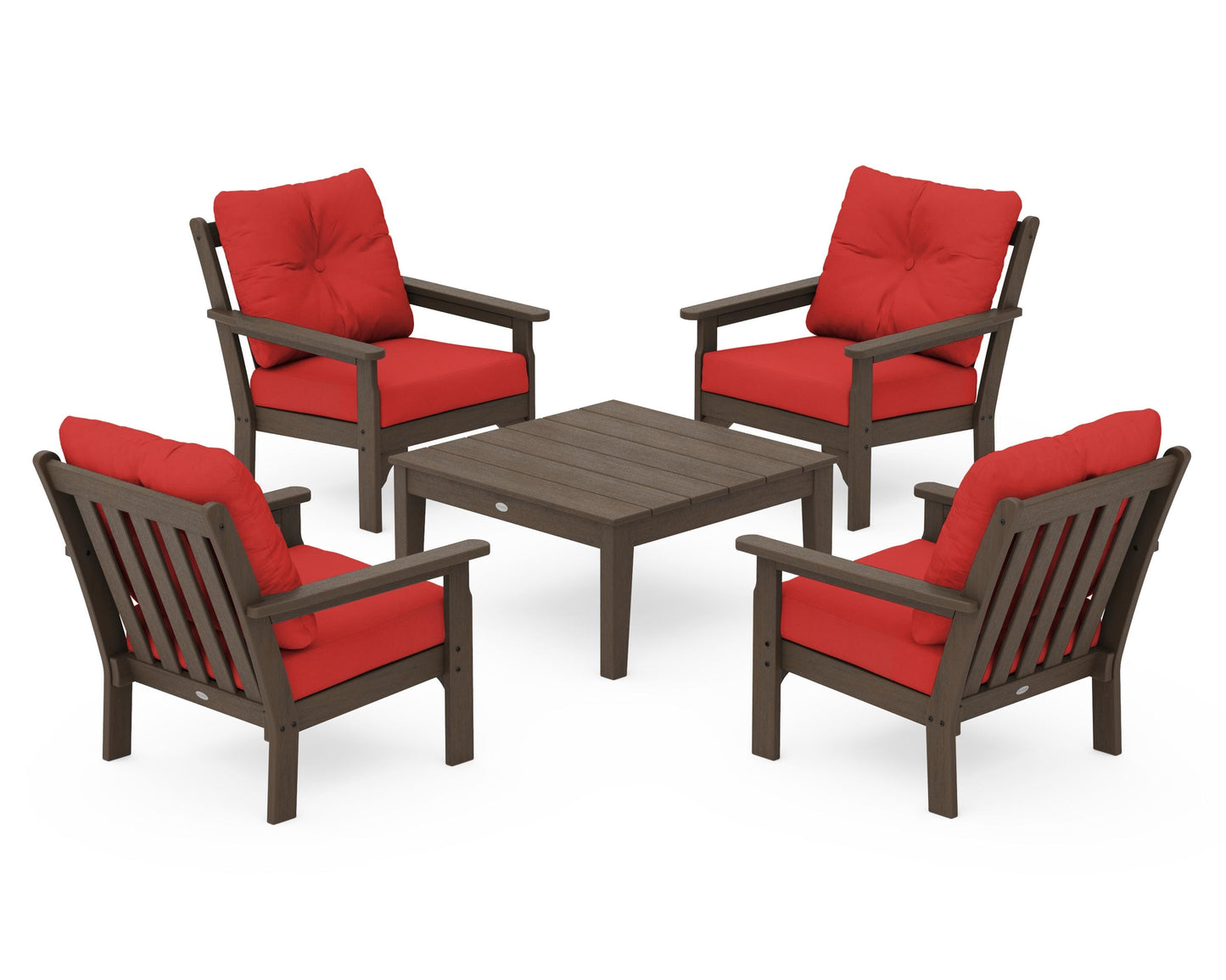 Vineyard 5-Piece Deep Seating Conversation Set