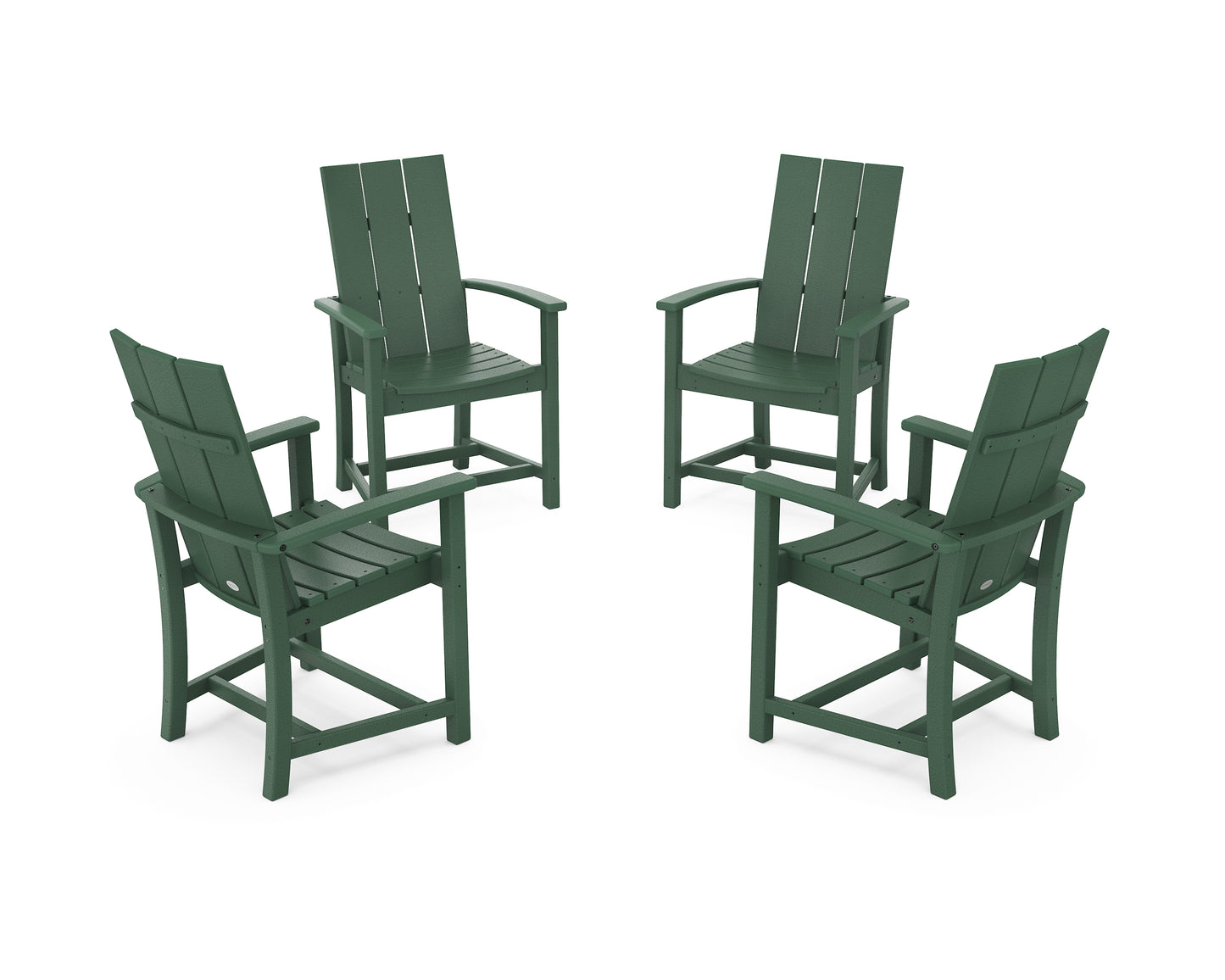 Modern 4-Piece Upright Adirondack Conversation Set