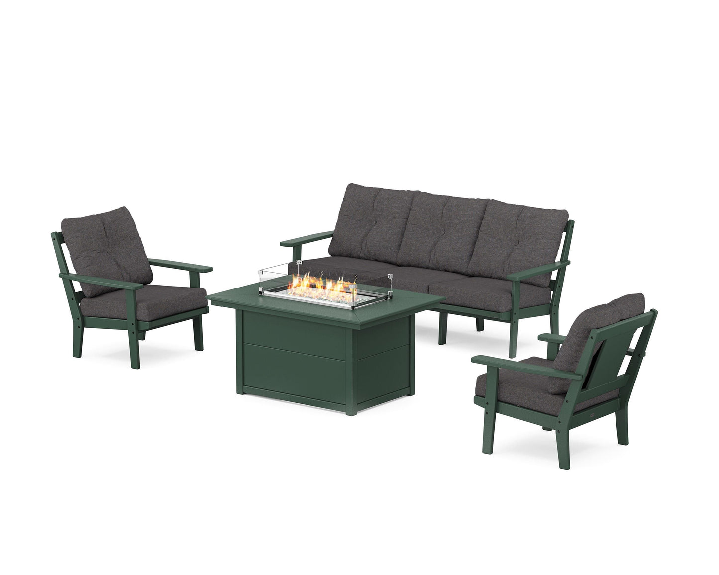 Prairie Deep Seating Fire Pit Table Set