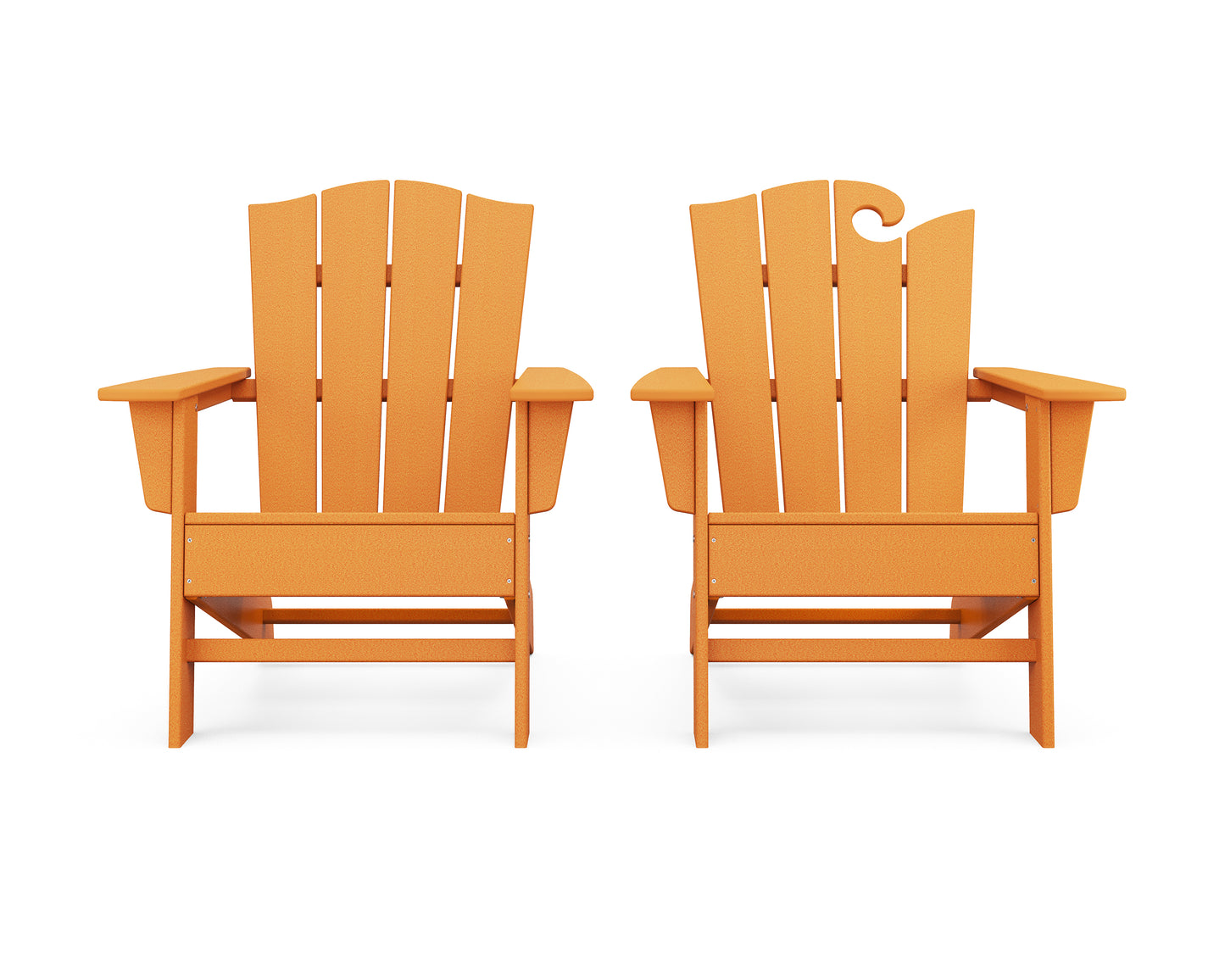 Wave 2-Piece Adirondack Chair Set with The Crest Chair