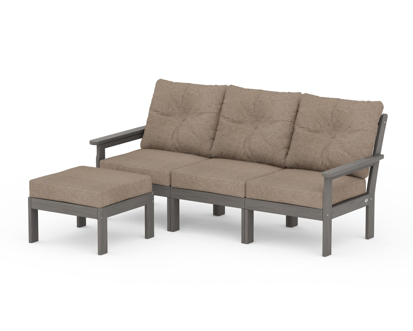Vineyard 4-Piece Sectional with Ottoman