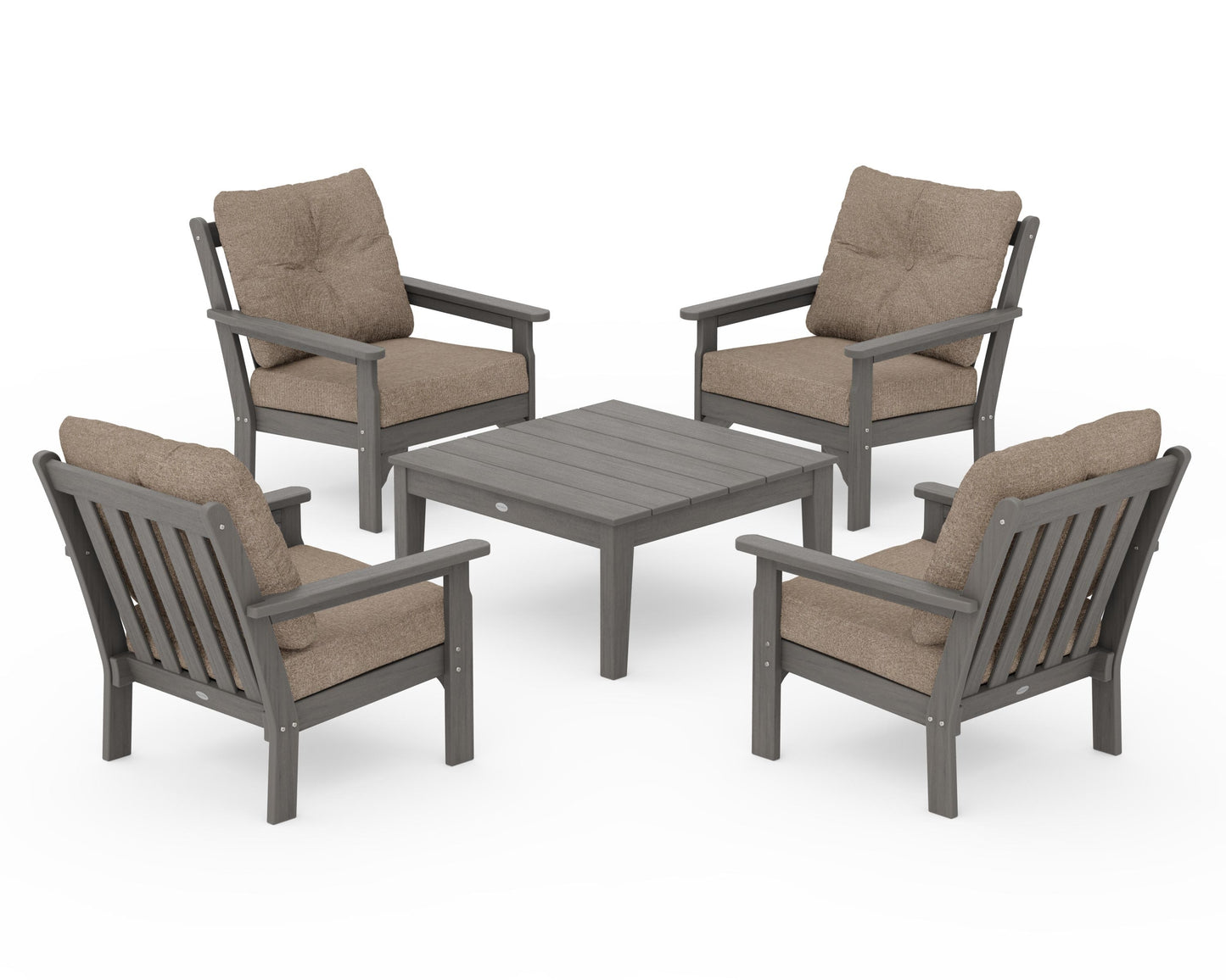 Vineyard 5-Piece Deep Seating Conversation Set