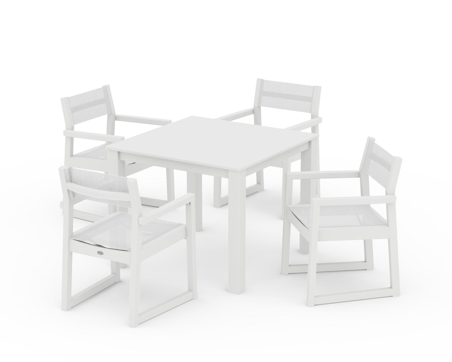 EDGE Sling Arm Chair 5-Piece Parsons Dining Set