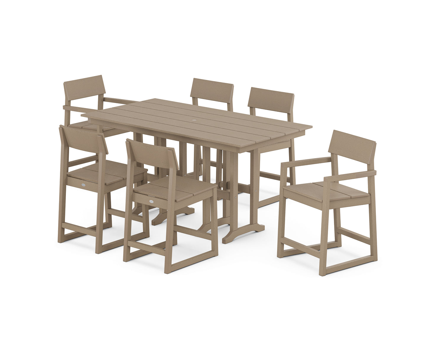 EDGE 7-Piece Farmhouse Counter Set