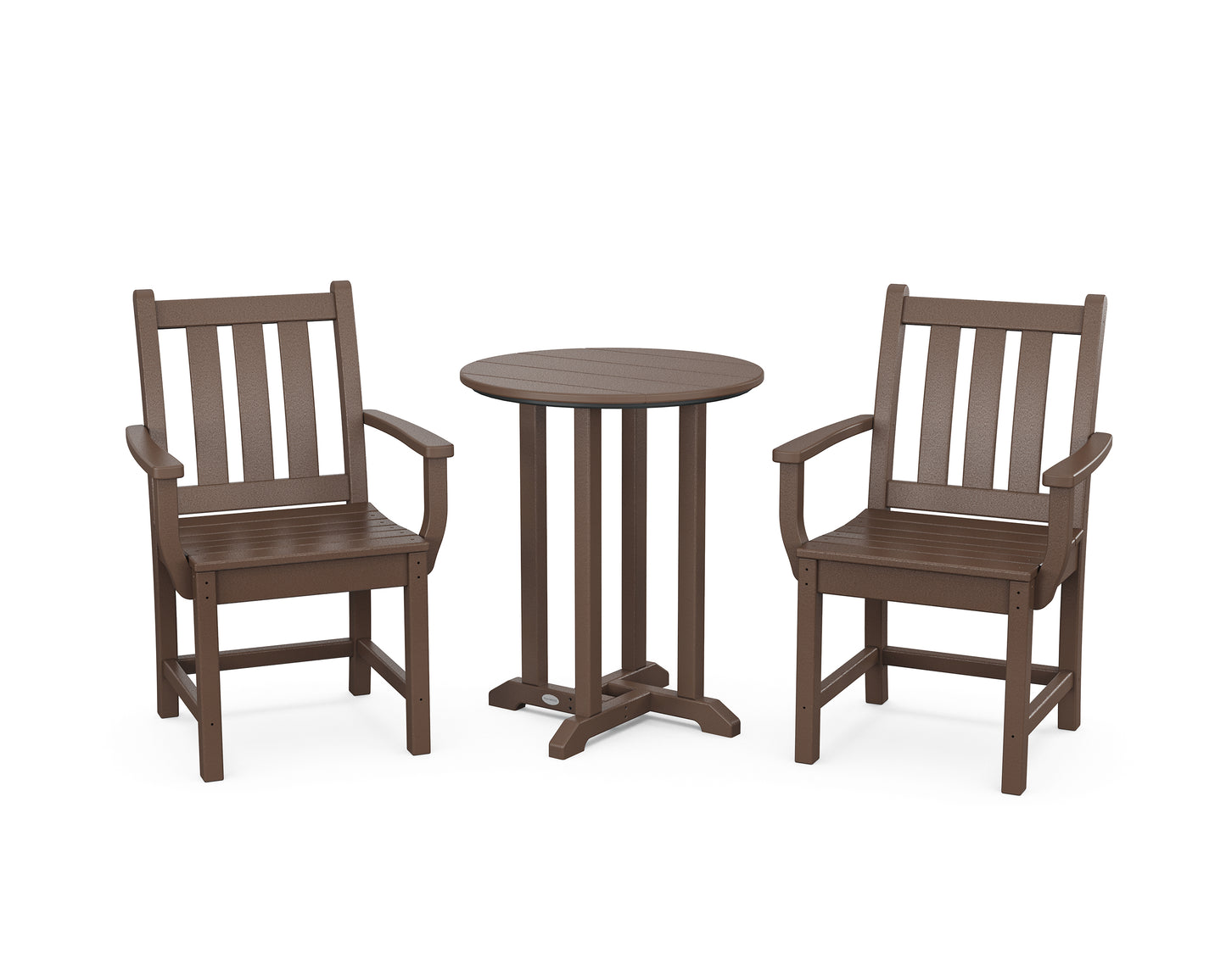 Traditional Garden 3-Piece Round Bistro Dining Set