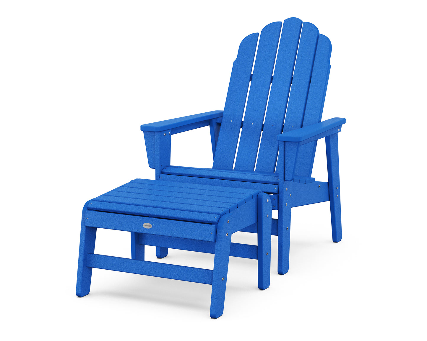 Vineyard Grand Upright Adirondack Chair with Ottoman