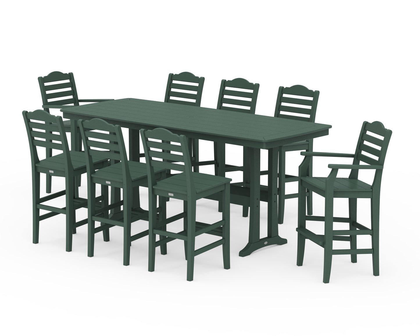 Savannah 9-Piece Bar Set with Trestle Legs