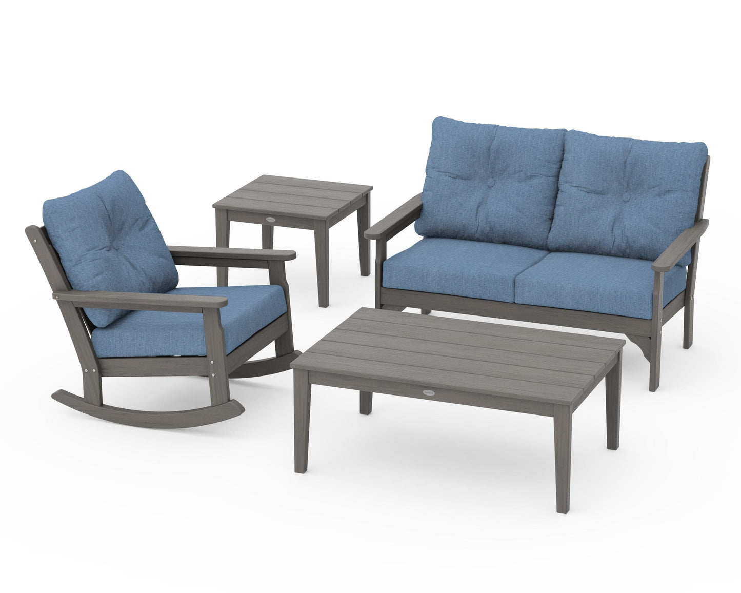 Vineyard 4-Piece Deep Seating Rocker Set