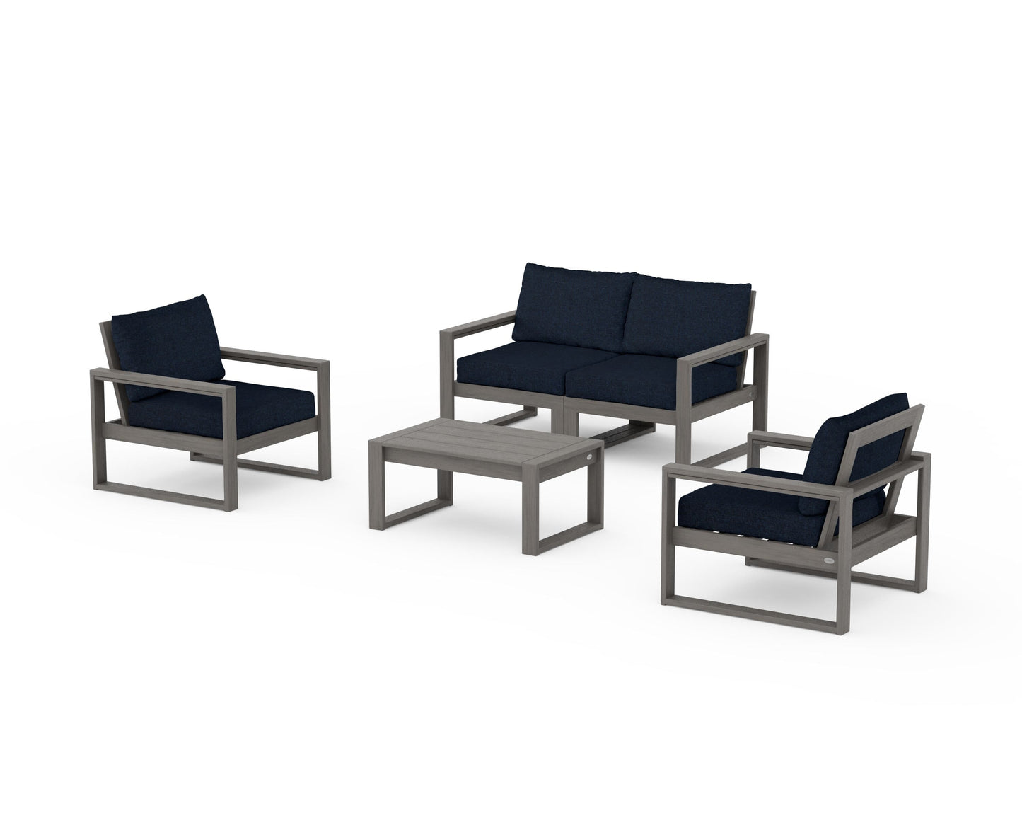 EDGE Sectional 4-Piece Deep Seating Set with Loveseat
