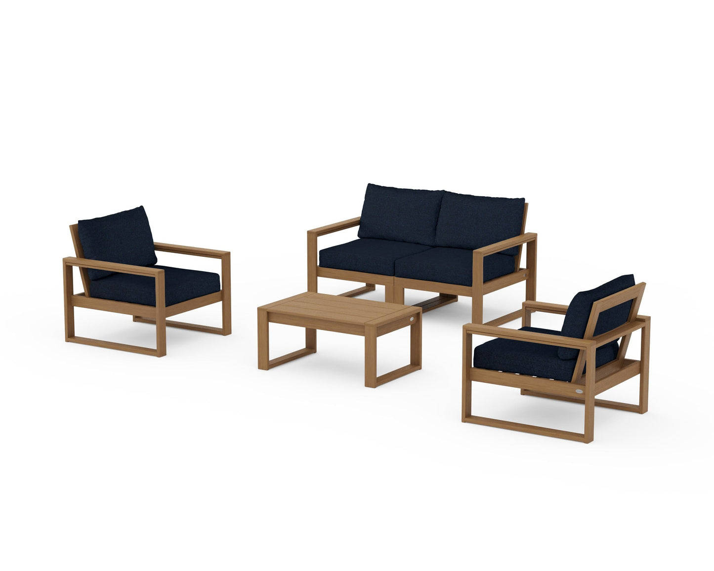 EDGE Sectional 4-Piece Deep Seating Set with Loveseat