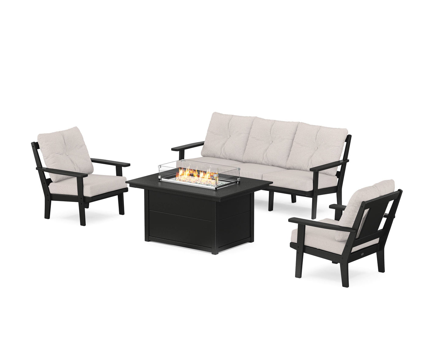 Prairie Deep Seating Fire Pit Table Set