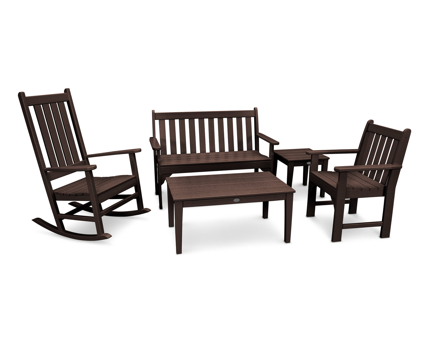 Vineyard 5-Piece Bench & Rocking Chair Set