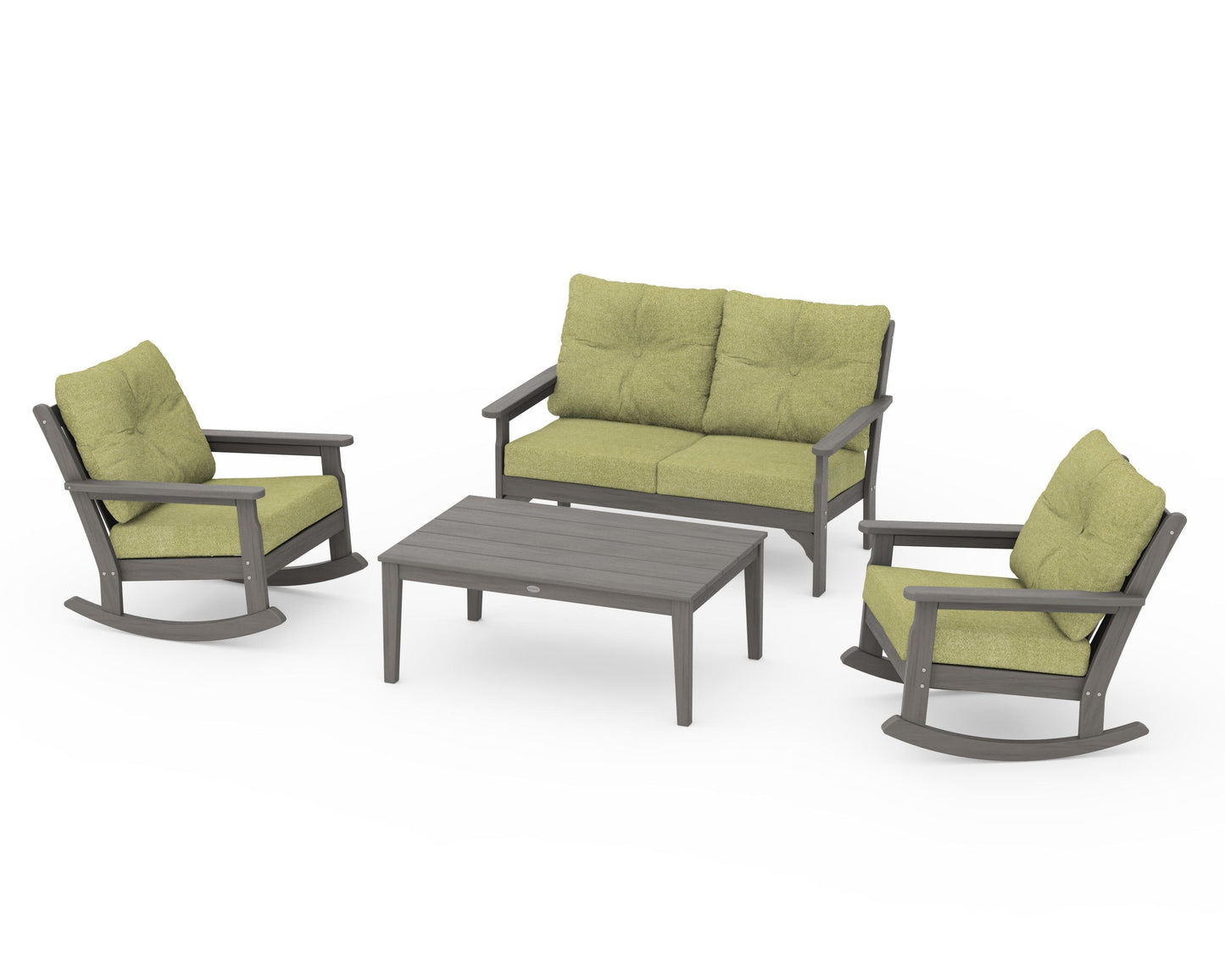 Vineyard 4-Piece Deep Seating Rocking Chair Set