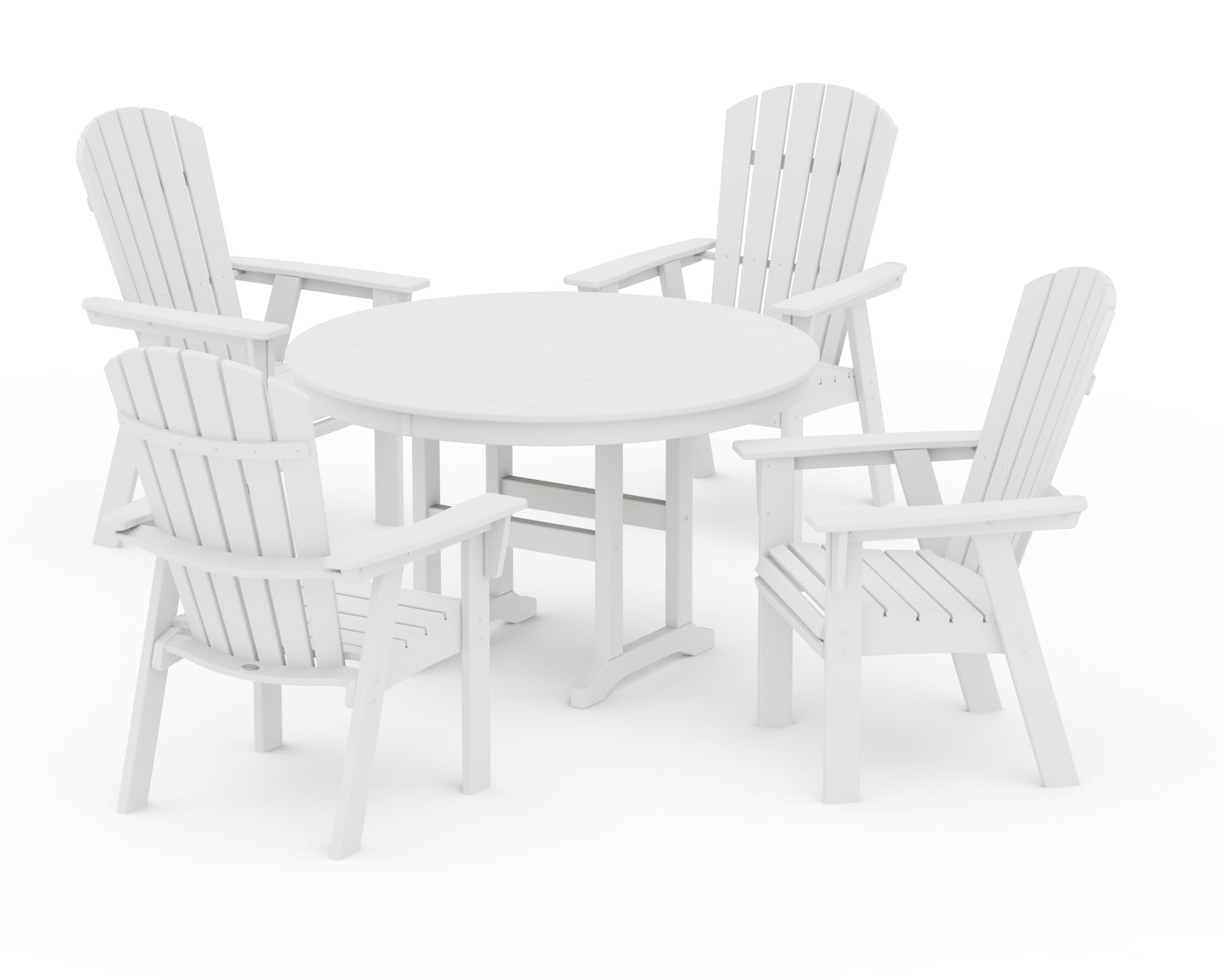 Nautical Adirondack 5-Piece Round Farmhouse Dining Set