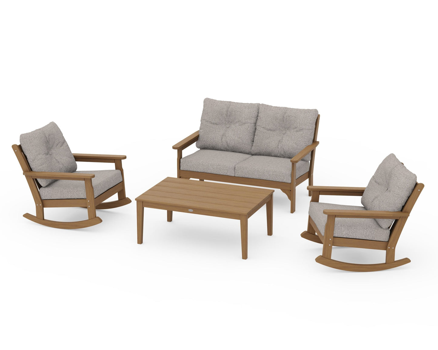 Vineyard 4-Piece Deep Seating Rocking Chair Set