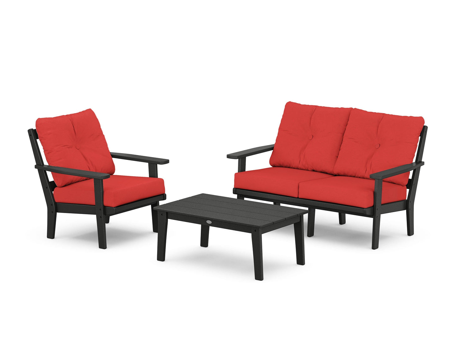 Prairie 3-Piece Deep Seating Set with Loveseat