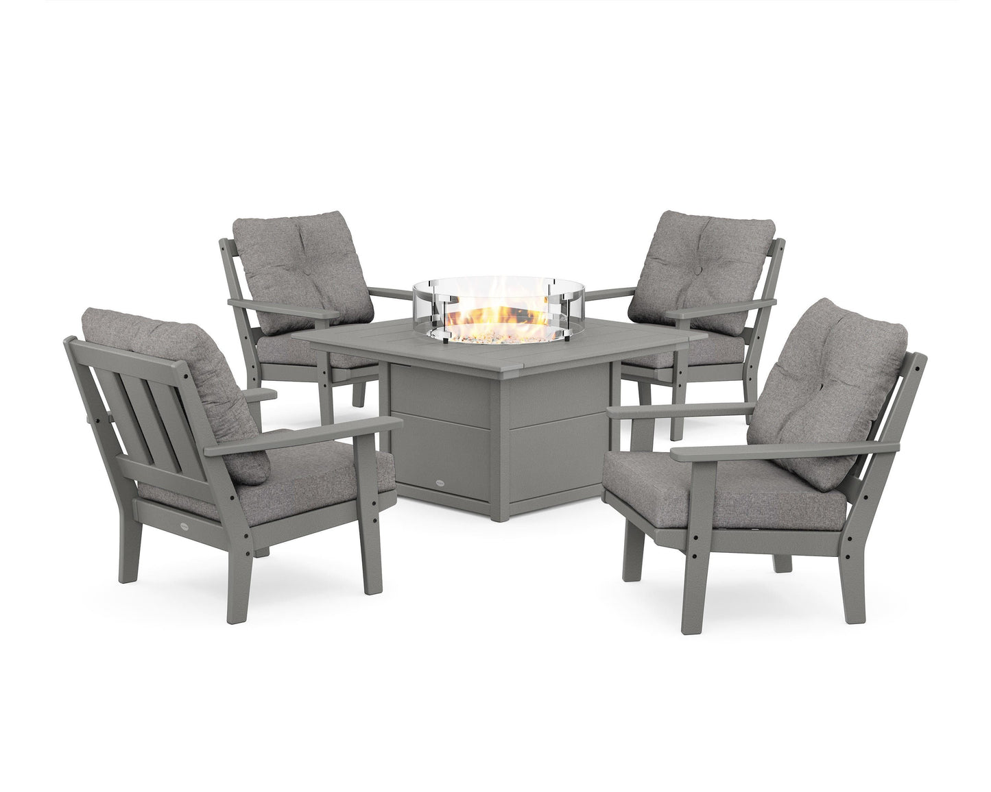 Oxford 5-Piece Deep Seating Set with Fire Pit Table