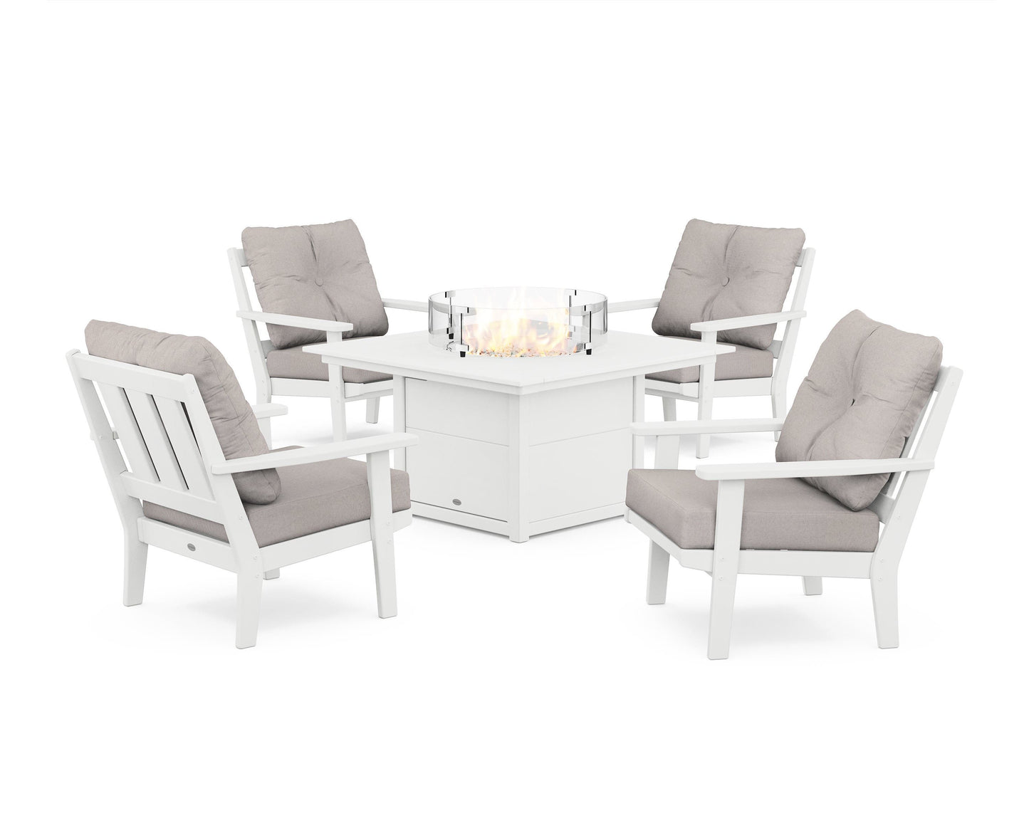 Oxford 5-Piece Deep Seating Set with Fire Pit Table