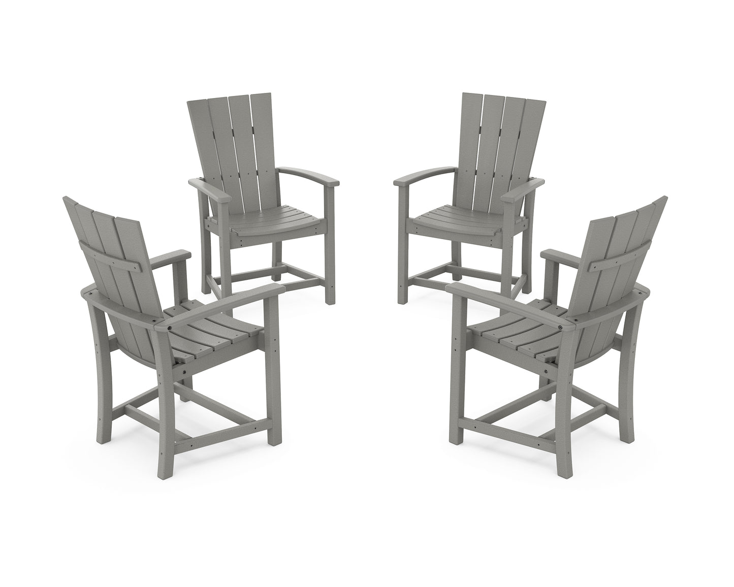 Quattro 4-Piece Upright Adirondack Conversation Set