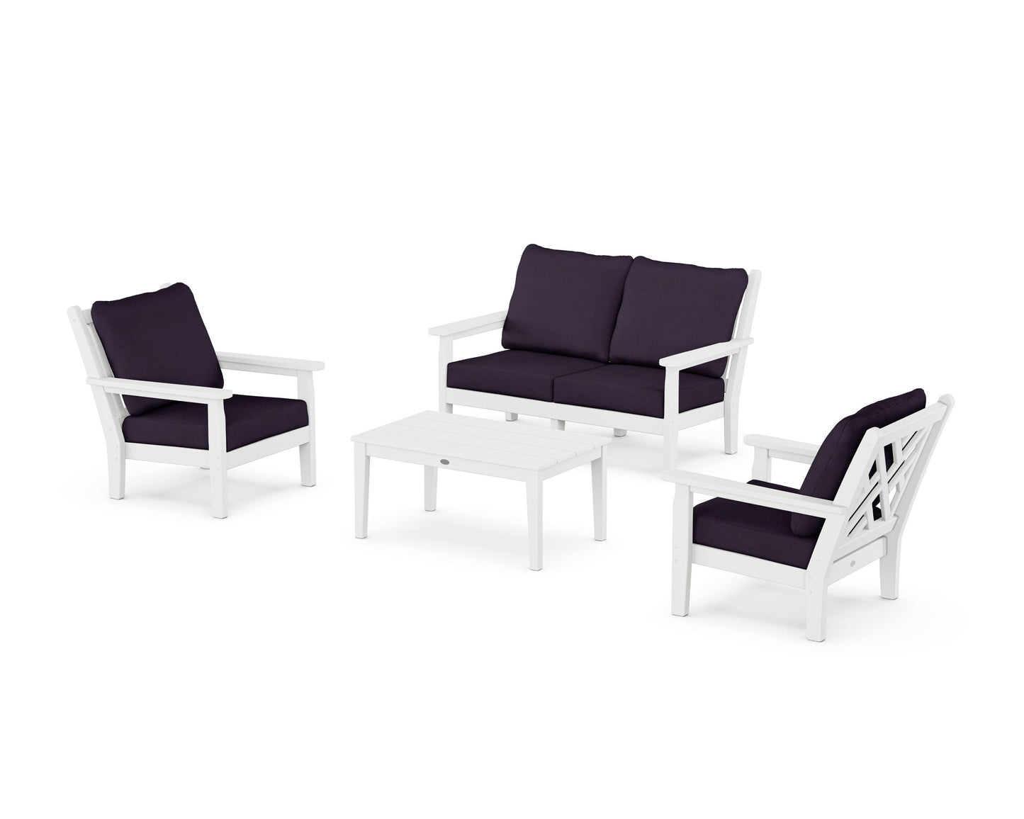 Chippendale 4-Piece Deep Seating Set with Loveseat