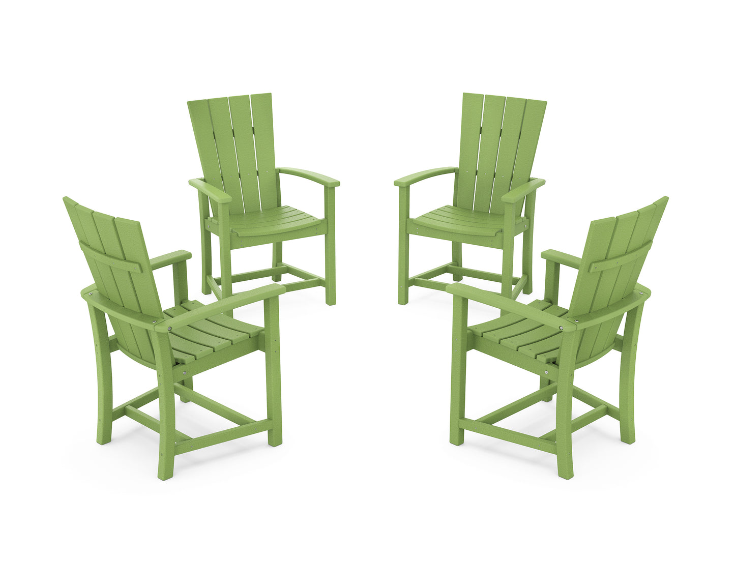 Quattro 4-Piece Upright Adirondack Conversation Set