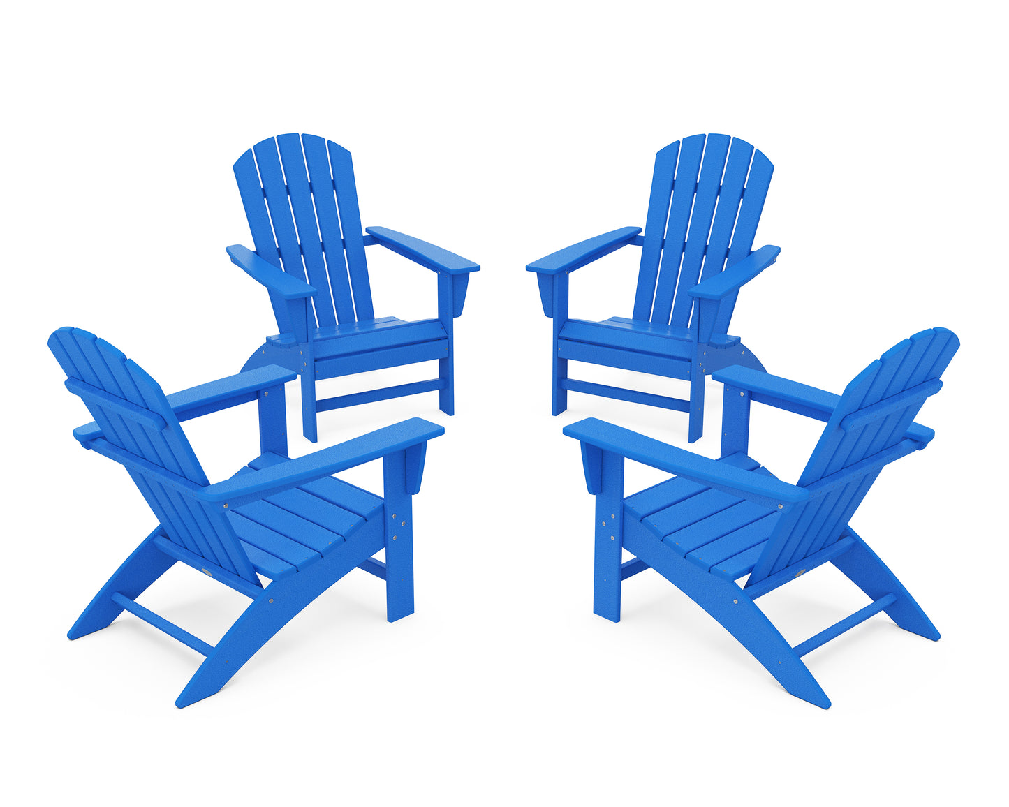 Nautical 4-Piece Adirondack Conversation Set