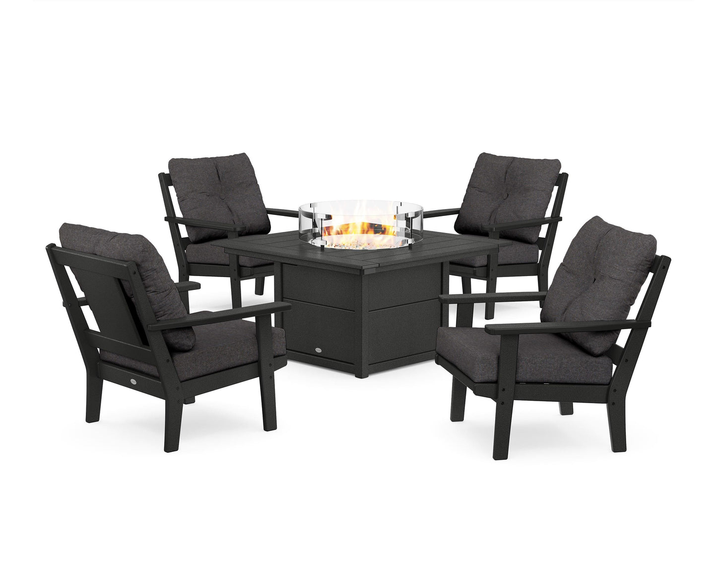 Prairie 5-Piece Deep Seating Set with Fire Pit Table