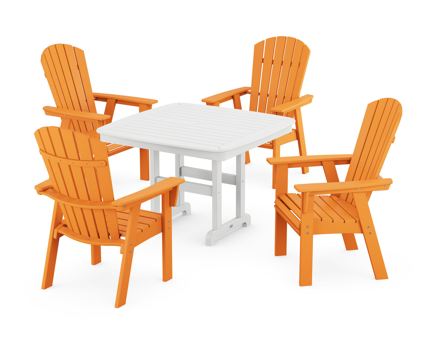 Nautical Curveback Adirondack 5-Piece Dining Set