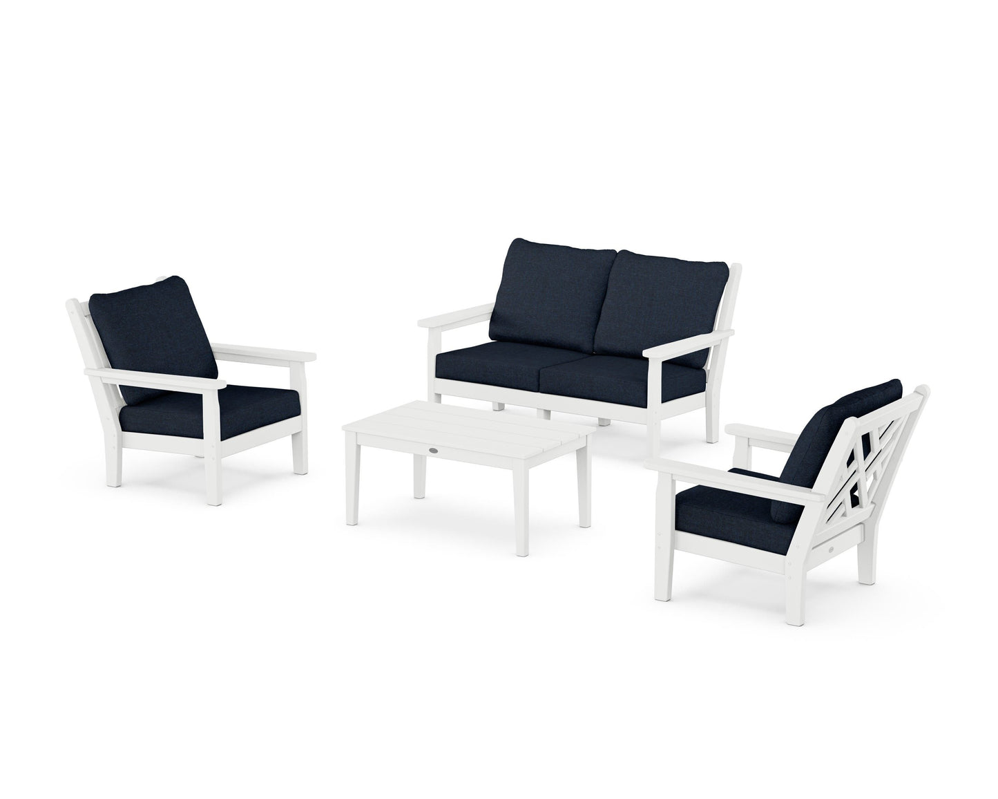 Chippendale 4-Piece Deep Seating Set with Loveseat