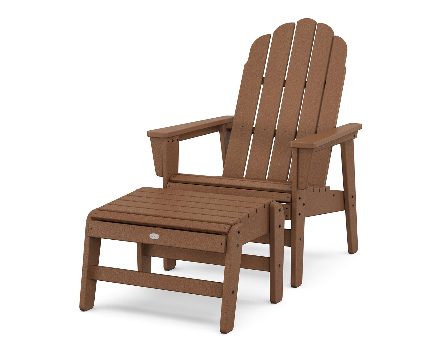 Vineyard Grand Upright Adirondack Chair with Ottoman