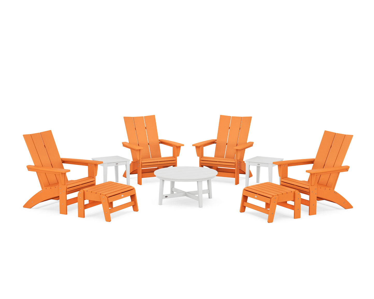 Modern Grand Adirondack 9-Piece Conversation Set