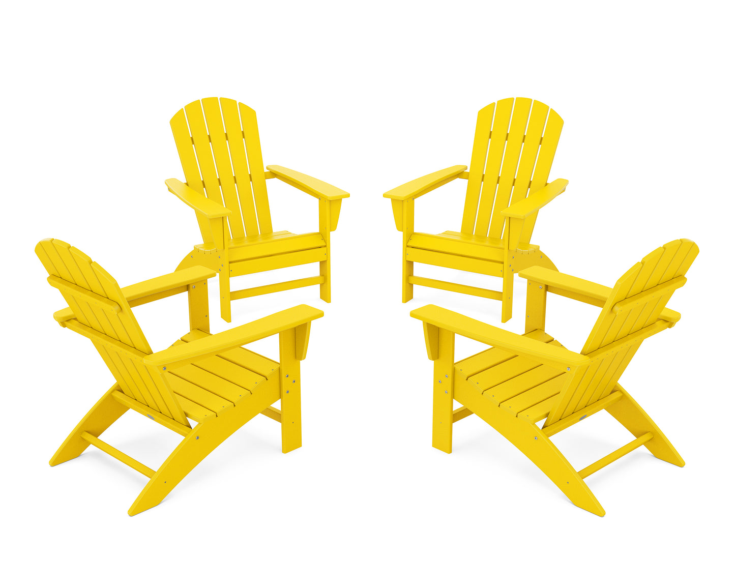 Nautical 4-Piece Adirondack Conversation Set