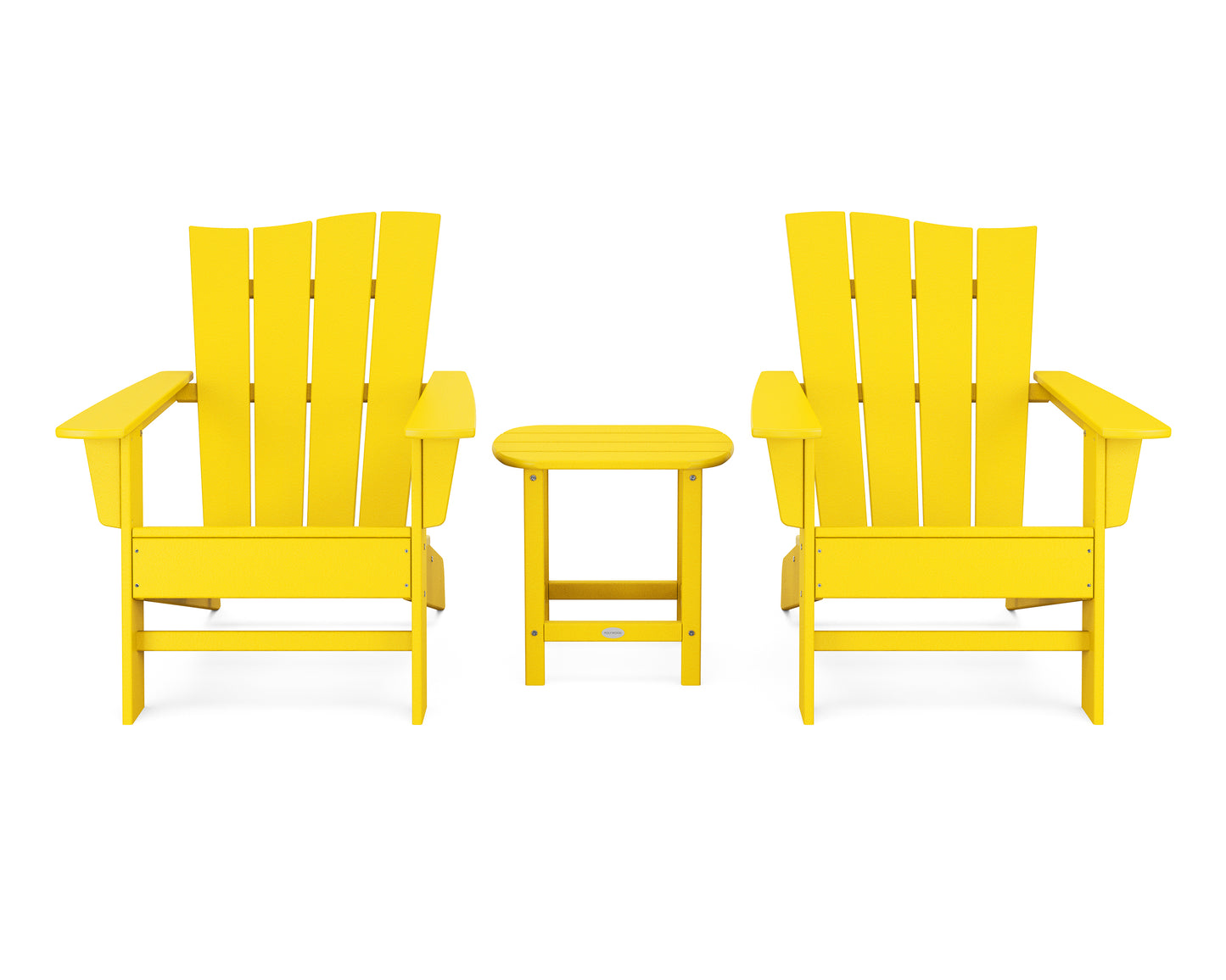 Wave 3-Piece Adirondack Chair Set