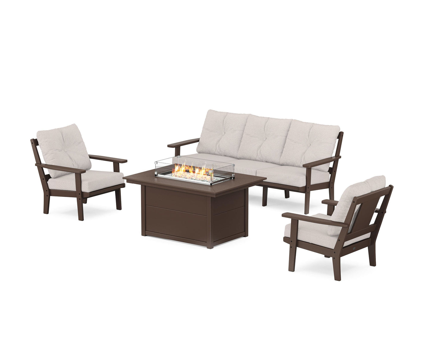 Prairie Deep Seating Fire Pit Table Set