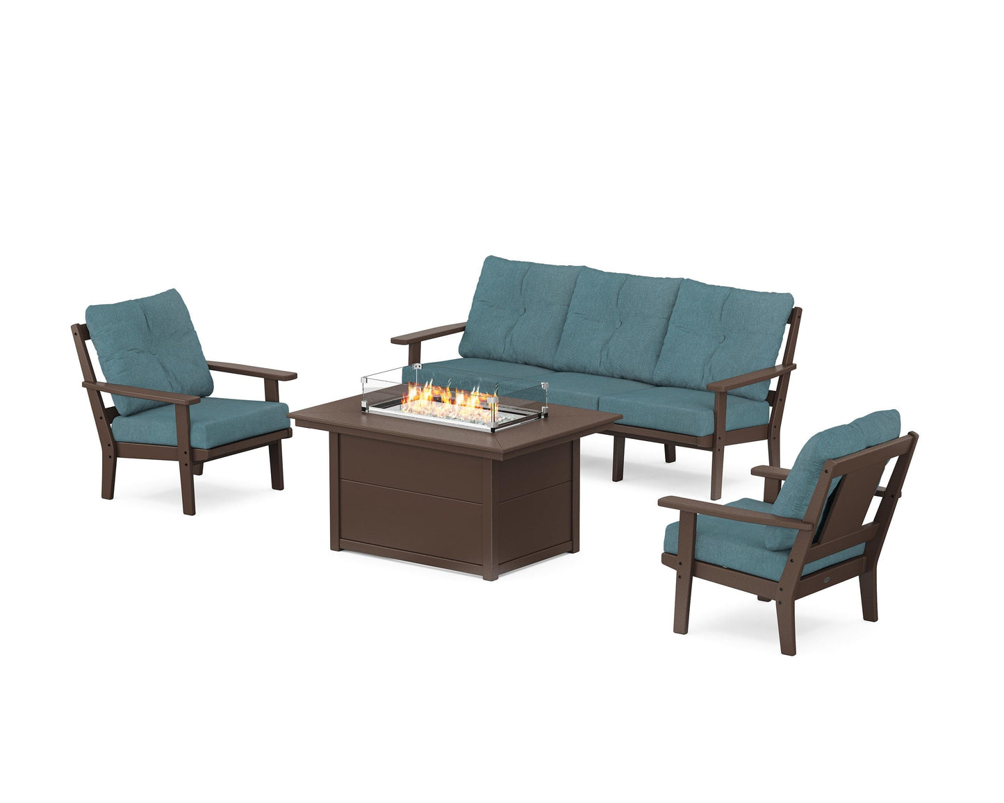 Prairie Deep Seating Fire Pit Table Set