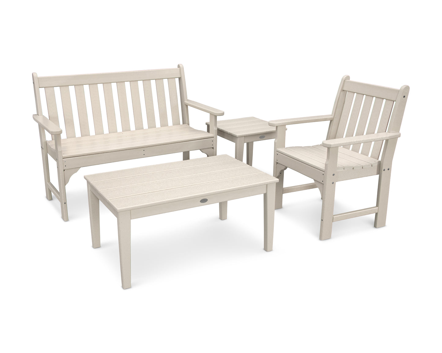 Vineyard 4-Piece Bench Seating Set
