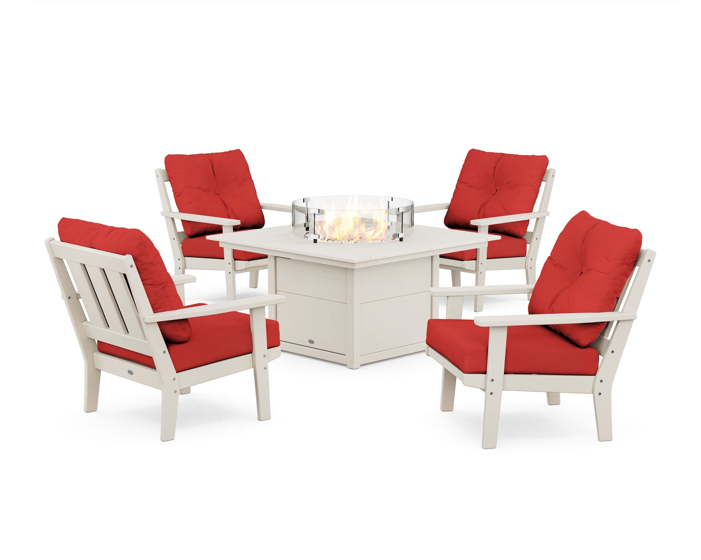 Oxford 5-Piece Deep Seating Set with Fire Pit Table