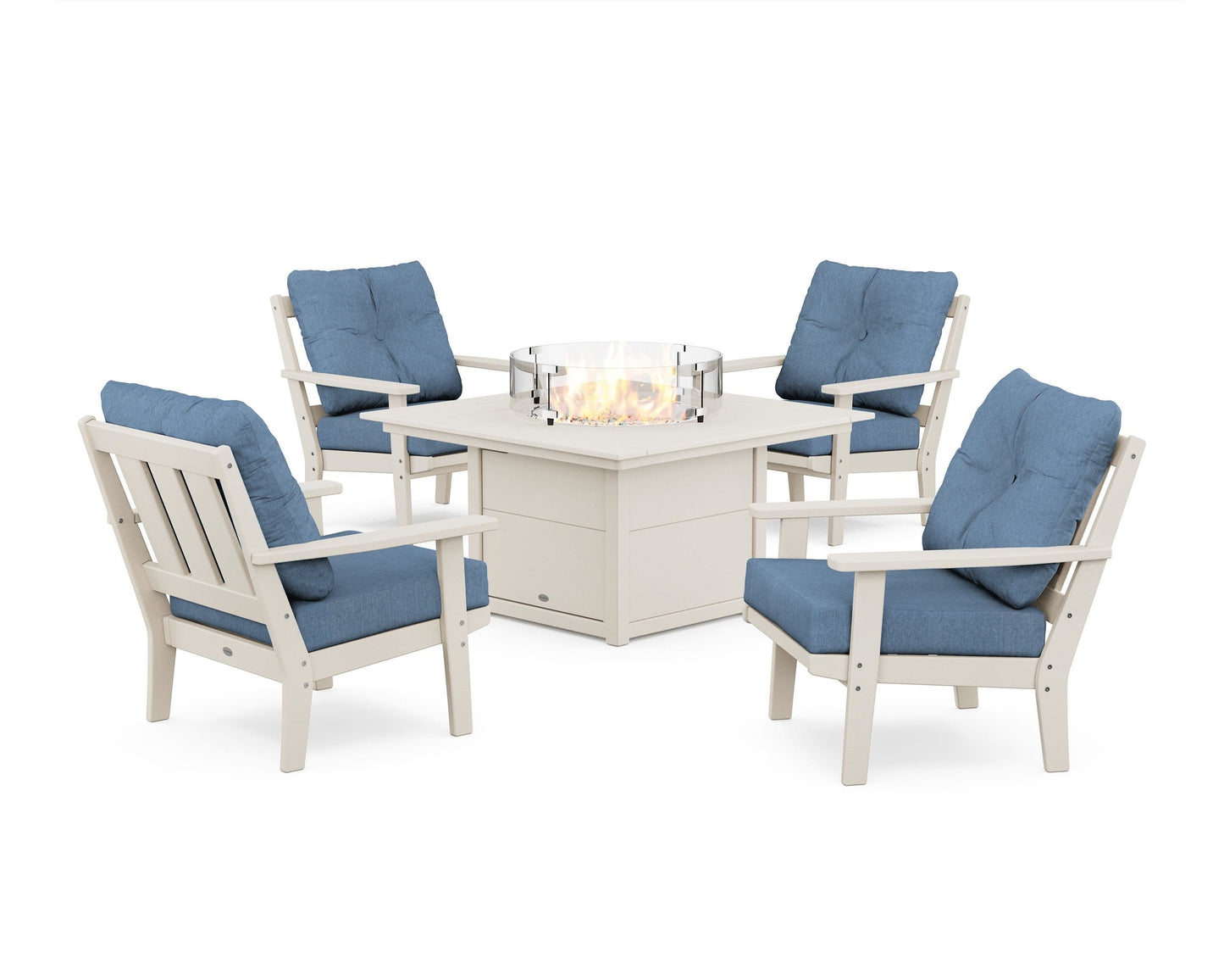 Oxford 5-Piece Deep Seating Set with Fire Pit Table