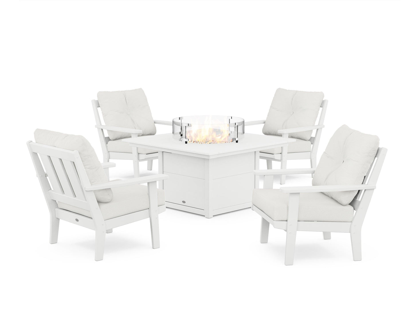 Oxford 5-Piece Deep Seating Set with Fire Pit Table